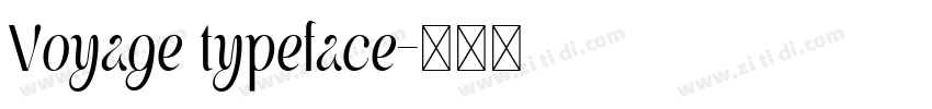 Voyage typeface字体转换